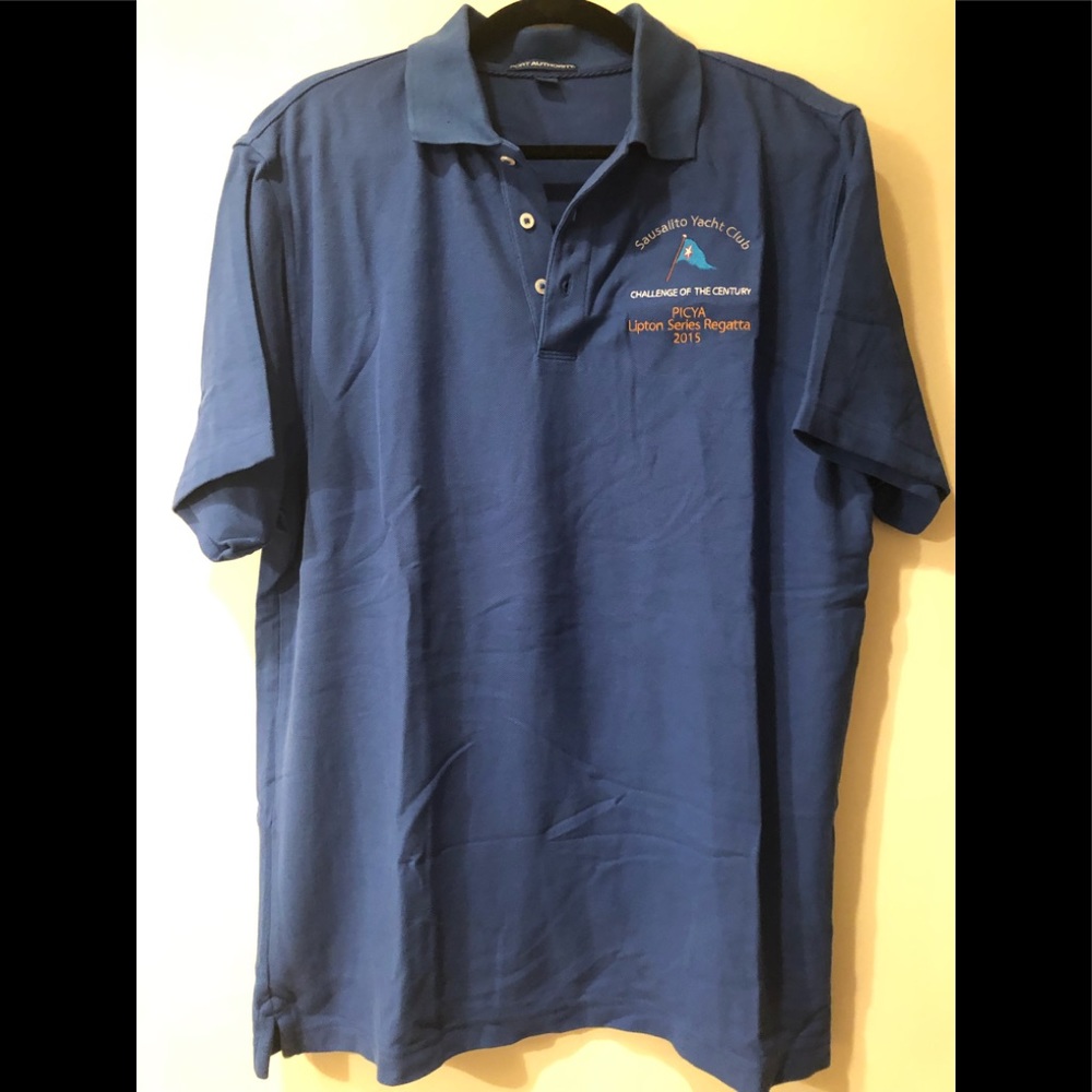 Men’s polo shirt. Sausalito Yacht Club regatta.